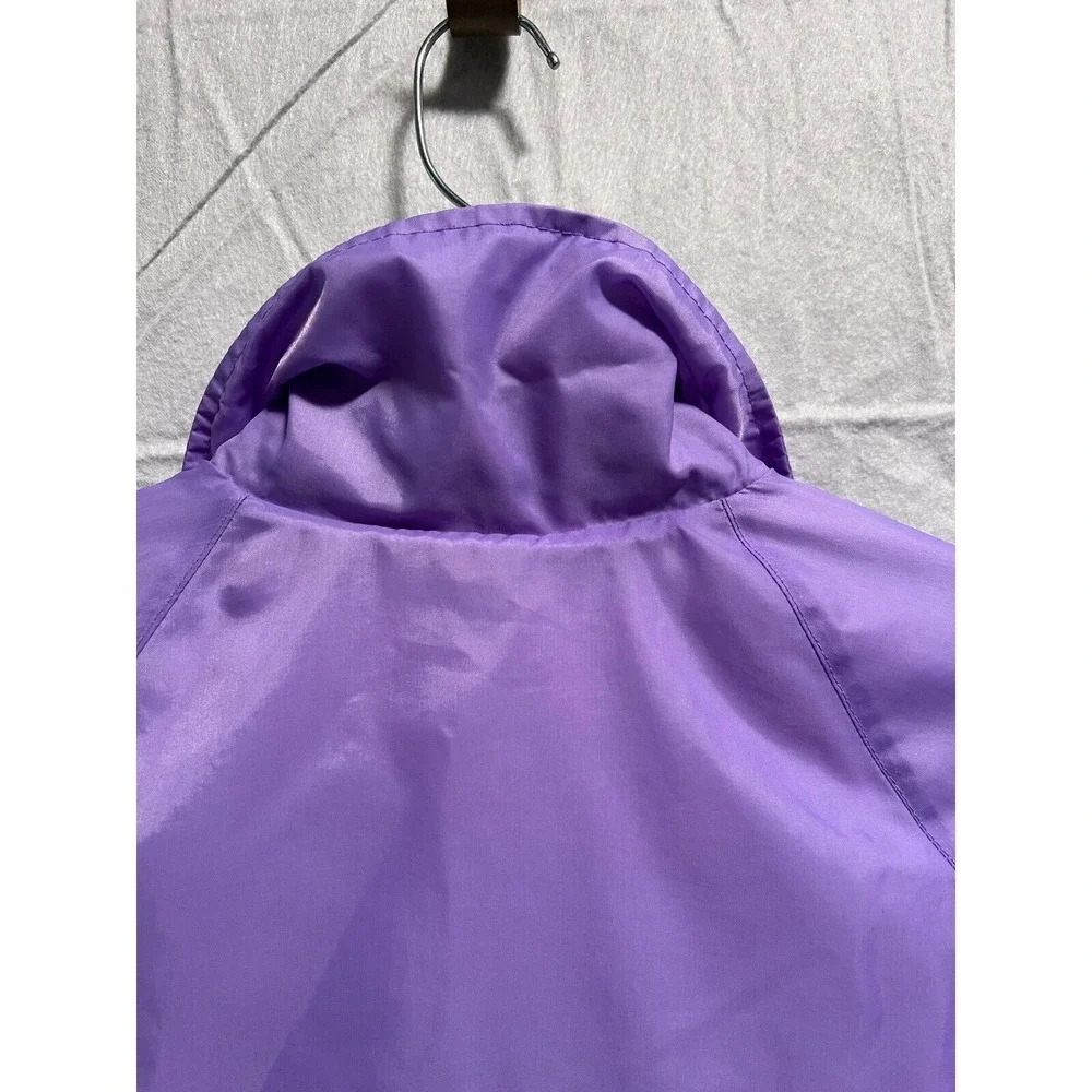 VTG Nylon‎ Coach Jacket Snap Front Lightweight Lavender Purple Small Egyptian